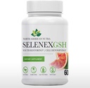 Selenex GSH CLAS124; Nejlepší pro Glutathione Production CLAS124; 60 Capules CLAS124; NAC 600mg, SelenoExcell ® Selenium 200mcg, Red Orange Complex 100mg