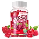 Creatine Monohydrát Žvýkačky Komplex 6400mg pro muže a ženy - Advanced Formule W / L- Taurie + vitamin B12, Bezcukrový Žvýkací doplněk, 90 Malinové žvýkačky