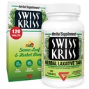 Švýcarské Kriss Bylinné Laxativní tablety, Gentle & Natural Laxations for Constolly Relief for Dospělí a děti nad 6 let, Pracuje v 6-12 hodin, Senna Laxative, 120 Tablety Celkem