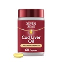 Seven Seas Cod Jaterní olej Extra vysoká síla 60 Kapsle