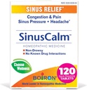 Boiron SinusCalm Tablets for Sinus Pain Relief, Runny Nose, Congestion, Sinus Tlak, Bolest hlavy - 120 Počet (balení po 2)