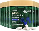 NAD dodatek, NAD Nikotinamid Ribosid 900 Mg pro muže a ženy, Lipozomální NAD + Příplatek s Nicotinamid Riboside, Resveratrol & Quercetin, Energy, Boost NAD +, 800 Kapsle