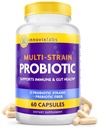 InnovixLabs Multi Strain Probiotika pro ženy a muže - Probiotický dodatek - 50 Miliardy CFU - Gut zdraví, imunitní podpora, Digestion, Lactobacillus Acidophilus, Prebiotika a Probiotika, 60 Kapsle