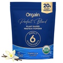 Orgain Organic Vegan Perfect Blend Protein Powder, 20g Clean Plant Protein, 6 Ingredients, < 1g Sugar, Gluten Free, Non- GMO; No umělé Flavors, Stevia Extract, mlékárenské nebo sójové přísady - Vanilla