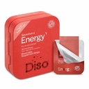 DISO - Energy - Fast- Diseling Caffeine Strips with Vitamins, Strawberry Flavor, Vegan, Sugar Free, High Absorption, Gluten Free, Individuálně zabalené, 30 Diselable Strips