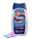 TUMS Ultra síla Žvýkací Antacida Tablety pro Heartburn Relief and Acid Indigestion Relief, Asgrid Berries - 72 Počet