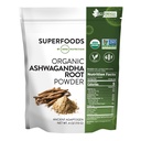 MRM Nutrition Organic Ashwagandha Root Powder 124; Superfoods OF 124; Ancient adaptogen OF 124; Antioxidants OF 124; Vegan + gluten- Free OF 124; 113 Servings