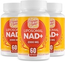 2000 MG NAD dodatek, Liposomální NAD + s vysokou absorpcí, účinnější než nikotinamid Riboside, Čisté & Plus zvýšení doplněk, Stárnutí obrany, Metabolismus & Cellular, 180 softgels