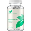 Vitamin B3 Nikotinamid 500mg - Vysoká absorpční forma vitaminu B3 Niacin Flush Free for Hear Skin Brain and Energy Support - NAD Prekurzor - Vyrobeno v cGMP American Facility (180 Servingů)