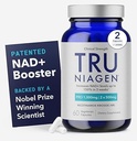 TRU NIAGEN PRO NAD + dodatek pro Anti Aging and Cell Regeneration, 2 x 500mg Patented Niagen, 30 Služeb 124; Podporuje buněčnou energii 124; Nikotinamid Riboside (NR) Denní doplňky pro muže a ženy