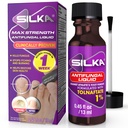 SILKA Max síla antimykotická tekutina pro nehty na zdraví s kartáčem aplikátor, Výsledky v 1 týdnu, Nail Fungus Léčba poškození nehtů, Athletova léčba nohou, Tolnaftate 1% 0,45 Fl Oz