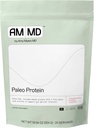 Amy Myers MD Paleo Protein Powder - Jahody & Cream, 20 Servings - Kolagen- Based Gut Function Support - Gluten- Free & Non- Dairy Protein Supplement