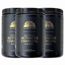 Organic Charcoal Powder Activated Charcoal Natural, Vegan, Organic, GMO Free - Velká láhev 25 oz Powder - 3pack
