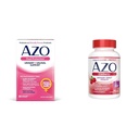 AZO Dual Protection CLAS124; Močová + Vaginální podpora * CLAS124; Prebiotická Plus Klinicky osvědčená ženská probiotická CLAS124; Začíná pracovat do 24 hodin CLAS124; Non- GMO CLAS124; 30 Count & Cranberry Močové Tract Health Supplement