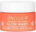 Pacifica Glow Baby Brighting Eye Cream - Vitamin C pod okem krém pro tmavé kruhy & Puffiness, Caffeine- Infuzní oční zvýrazňovač pro unavené oči Fragrance- Volný 0,5 oz Clean Vegan Dermatolog Tested
