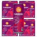 ZYN Turmeric Wellness Drink (24 Pack), Granátová brusinková ochucená kurkumin nápoj s černým pepřem, bez přidaného cukru, Nízké sacharidy a nízkokalorické nápoje, Čistá alternativa