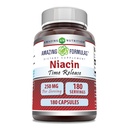 Amazing approvas Niacin (vitamin B3) 250 mg 180 Kapsle dodatek 124; Non- GMO cprova124; gluten zdarma cprova124; Made in USA