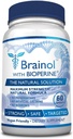 Fungavir Brainol - Cílený doplněk podpory mozku - B Vitaminy, hořčík, aminokyseliny, třezalka, fosfatidylserin, Ginkgo Biloba - Vegan- Friendly - 60 Kapsle - 1 měsíc Dodávka