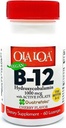 Ola Loa Vitamin B12 Sublingvální třešňový dietní dodatek - HydroxyCobalamin, aktivní folát, Veganský vzorec - Podpora energie, Nerve, a mozková podpora - 60 tablet