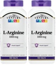 21. Století L- Arginine 1000mg, maximální síla 100 ea (balení po 2)