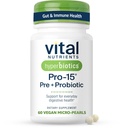 Hyperbiotika Vitální živiny Pro-15 Prebiotika a Probiotika pro ženy a muže 124; 15 Věda Backed Strains 124; Podporuje příležitostné zácpy, Průjem, plyn & Bloating 124; 60 Vegan Time Release Pearls