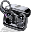 Bezdrátové sluchátka 75hrs Bluetooth 5.4 Sluchátka Sport, 2025 Bluetooth Sluchátka Stereo hluboké Bass přes ušní Bud s háčky, ENC hluk Cancelling Mic, IPX7 Vodotěsný sluchátko pro cvičení / běh