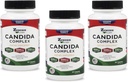 Zenesis Labs Candida Complex Cleanse Detox Capyl Acid Supplement, Oregano Extract, Probiotika, Enzymy - Bulk 180 Kapsle, 90 Day Supply (60 Kapsle / Lahev)