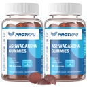 2 Pack Ashwagandha Gummies & Vitamin D3 Gummies Organic Aswangdha Dodatek pro zlepšení spánku, Stress Relief & Mood klid (Non- GMO, gluten- Free & Cukr zdarma)