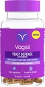 Vagisil kvasinkové obranné doplňky, Pomáhá rovnováhu kvasinky a dobré bakterie, Klinicky-osvědčené probiotika, Čisté ingredience, Podporuje zdravé vaginální mikrobiom, Jen 1 kapsle denně, 30 Kapsle