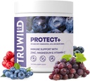 TruWild Protect + Vegan imunitní podpora a antioxidant, Všechny přírodní vitamín C, zinek, hořčík, Resveratrol, Acai, Non GMO, gluten zdarma dodatek kapsle Vyrobeno v USA cGMP, 30 Služeb