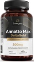 Supplement - s DeltaGold - Tocotrienoly Vitamin E 300 mg - Podporuje zdraví jater, imunity a srdce - Delta + Gamma Tocotrienoly (60 kapalných kapslí)