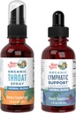 MaryRuth Organics Krční sprej (bez ochucené) & Lymfatické čistky Kapky 124; USDA Organic, Clean Label Project Ověřené ® IR 124; Vitamíny pro ulevení hrdla, imunita a celkové zdraví 124; Vegan, gluten Free, Non-G