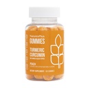 NaturesPlus Gummies Kurkumin - 60 Gummies, Peach - Podporuje společné, stravovací a kardiovaskulární zdraví - Vegan, Gluten Free, Non- GMO - 30 Služeb