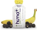 Huma Plus (Double Electrolytes) - Chia Energy Gel, BlackBerry Banana, 24 Gels - Žaludek Friendly, Real Food Energy Gels