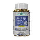 Neuherly Deep Sea Fish Oil (60 Softgels) Omega 3 Dodatek Triple Strength 2500 Mg pro svalovou hmotu, spojky, srdce a kognitivní podporu 124; No Fishy Burps with Lemon Flavour for Men & Women (Balení 1)