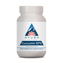 Ayush Byliny Curcumin 97% - Curcumin doplňky, Premium Turmeric Root Dodatek, Curcuminoidy pro ženy a muže, Dospělí, Premium Společná podpora, Síla a vitalita - 90 Vegetariánské Kapsle (1 Počet)