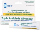 Globe Triple Antibiotic First Aid Ointment, 1 Oz. Oz 124; 24-hodinová ochrana proti infekci, Léčba pro drobné scraps, Burns a Cuts OF 124; (1 Tube)