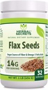 Herbal Secrets Organic All Flax Seeds Supplement 124; 14 G Per Serving OR 124; Raw Vegan OF 124; Non-GMO OF 124; Gluten- Free OF 124; Made in USA (1 balení, 1 Lb)
