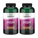 Swanson MSM - Essential Minerals Promoting Mobility & Joint Health Support - Pomáhá udržovat zdraví spojené s tkáněmi včetně chrupavky, kolagenu, vlasů - (240 Kapsle, 1000mg každý) 2 Pack