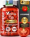 Lycopene doplňky pro muže - USA Made Prostate doplňky pro muže s přírodním rajčatový extrakt - Non- GMO Lycopene dodatek pro prostatu, kůže a antioxidant Podpora - 120 Počet