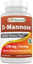 Nejlepší Naturals D- Mannose Kapsle - Močový Trakt Čistící dodatek 1500mg / Serving - 120 Počet