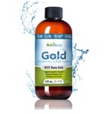 Coloidal Gold Liquid Organic Supplement by Nutrinoche - 100% Pure Nano Gold Mineral - Podporuje duševní jasnost, Focus & Relaxation - 8 oz Bottle - Vegan, gluten- Free - Crystalline - 30 ppm