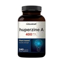NatureBell Huperzine A 400mcg Per Serving, 240 Kapsle, (Huperzine A dodatek) 124; Podporuje zaměření, rozpoznávání, paměť, a učení schopnost - Premium Brain Health doplňky - Žádné GMO