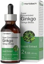 Horbäach Ginkgo Biloba Extract Liquid 2 fl oz curren124; Alcohol- Free Herb dodatek current 124; Vegetarian, Non- GMO, gluten zdarma