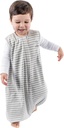 Woolino 4 Season Baby Sleep Bag s nohami, Merino Wool a Organic Cotton Walker Sleep Bag Sack, Toddler Sleep Bag, 18-36m, Gray