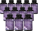 Hormon Balance & Menopauza 124; Relief from Mood Swings, Hot Flashes, Night Sweats & Irritability - Isoflavones, Black Cohosh, Malina, Valerian, Sage, Red Clover, Lemon Balm - 60 Počet (12)