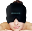 360 ° Migréna Bolest hlavy Relief Cap, Chlazení Gel klobouk Obal hlavy pro migrénu, Napětí, Stres a kocovina, teplá a studená terapie, Soothing bolest hlavy klobouk