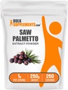 Bulkensupments.com Saw Palmetto Extract Powder - Serenoa Repens, Saw Palmetto Dodatek, Bylinný dodatek - Vegan & gluten zdarma, 1g per Serving, 250g (8.8 oz) (balení po 1)