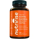 Nutrige Organic Ashwagandha Root Kapsle s Black Pepper, 1300mg, Natural Stress & Mood, štítné žlázy, a Imunitní Supplement, Clarity, Focus & Energy, Gluten Free, 120 Počet