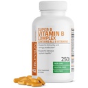 Bronsonův vitamin B komplex (vitamin B1, B2, B3, B6, B9 - kyselina listová, B12), 250 tablet